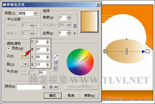 在CorelDRAW中使用漸變填充對象,PS教程,思緣教程網