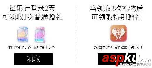 QQ炫舞,喵喵禮盒的特別贈禮