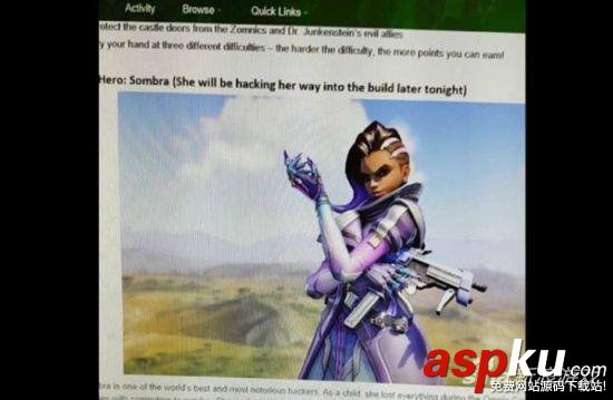 守望先鋒新英雄,守望先鋒新英雄sombra,新英雄sombra,守望先鋒sombra什么時候出