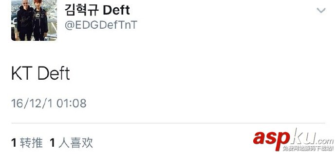 kt戰隊,deft去哪了,deft,deft簽約kt