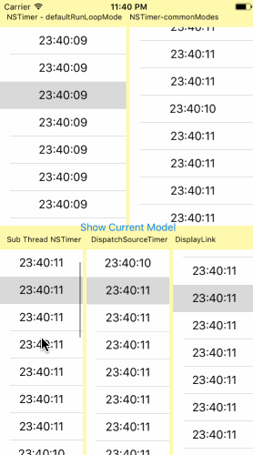 iOS,UITableView,計時器,NSTimer,DispatchSource,CADisplayLink