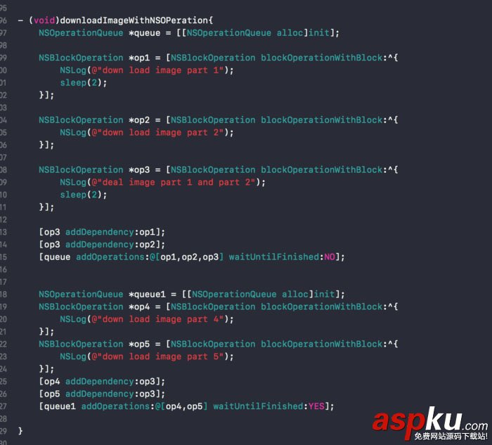 ios,多線程順序執行,多線程的執行順序,ios多線程
