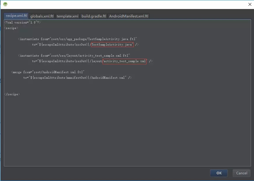 AndroidStudio,自定義模板