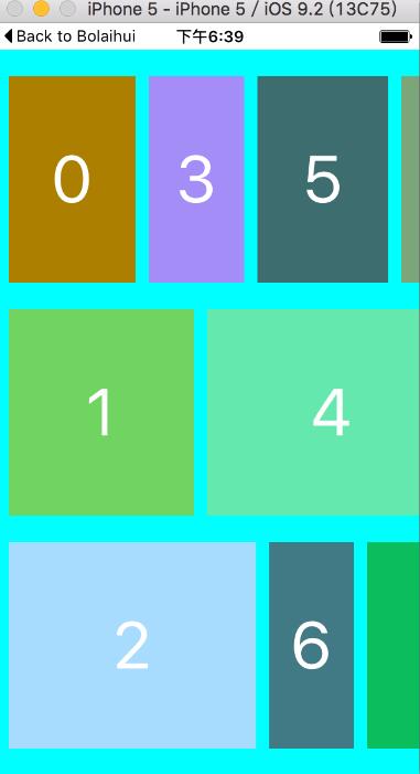 ios,UICollectionView,瀑布流