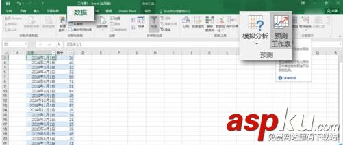Excel2016的預測工作表forecast該怎么使用?