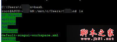 Win10系統,bash