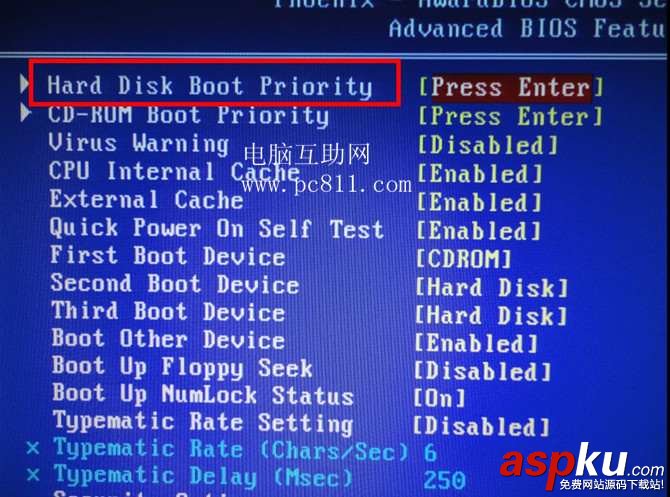 主板,BIOS,開機第一啟動項