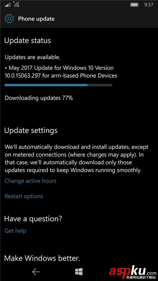 Win10Mobile創意者更新,Win10創意者更新