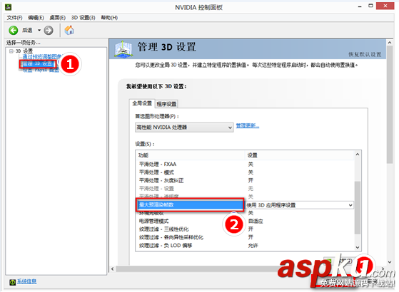 顯卡性能,優先模式