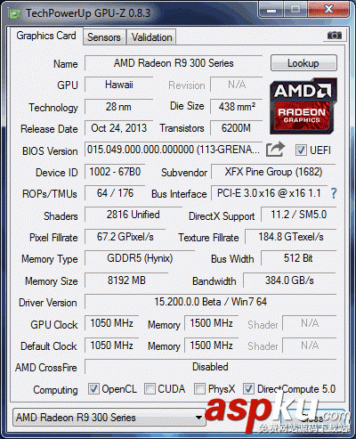 AMD,R9,390X,實卡,性能,10449分