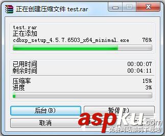 Windows7,壓縮文件,最小