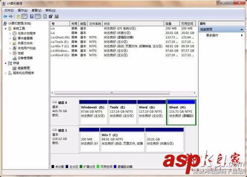 Win7系統,EFI,系統分區,刪除
