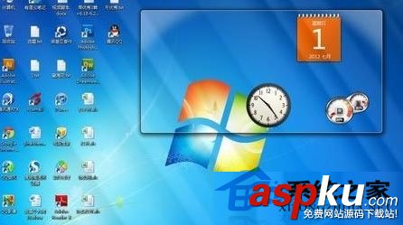 Win7開啟側邊欄如何不影響桌面小工具的擺放