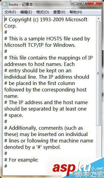 Win7,hosts,hosts文件
