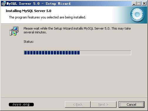 MySQL5安裝圖解七