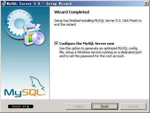 MySQL5安裝圖解九