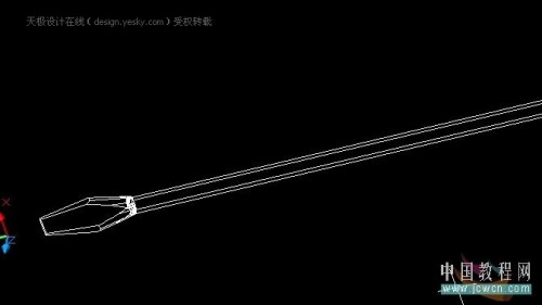 AutoCAD造型實例：一字形螺絲刀頭