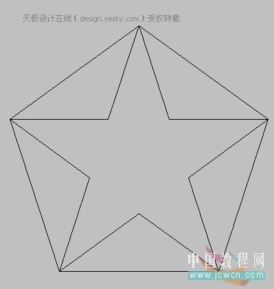 AutoCAD拉伸命令快速繪制立體五角星