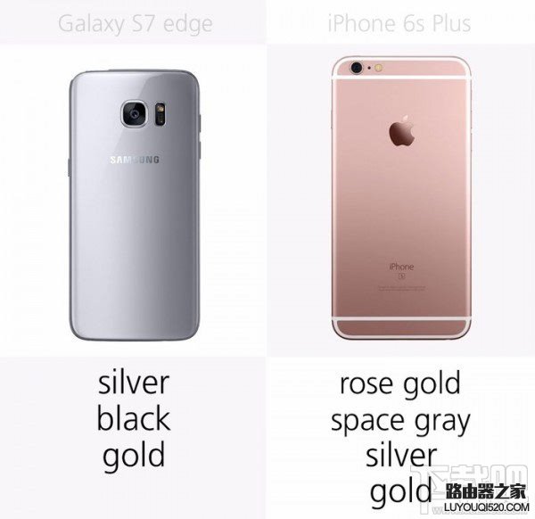 三星S7和蘋果iPhone6s哪個好，S7和iPhone6s規格參數外觀配置對比