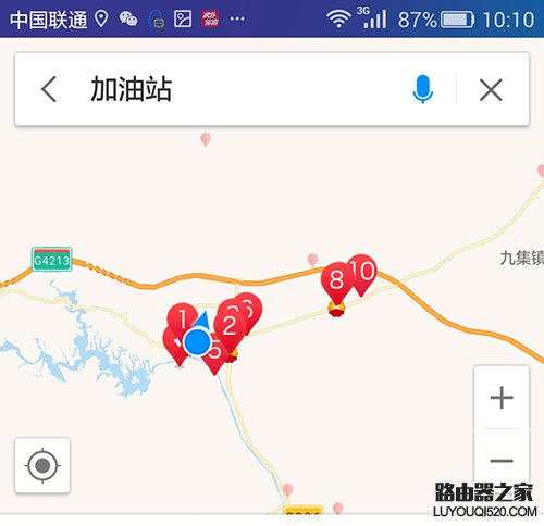 高德地圖怎么搜索附近的加油站