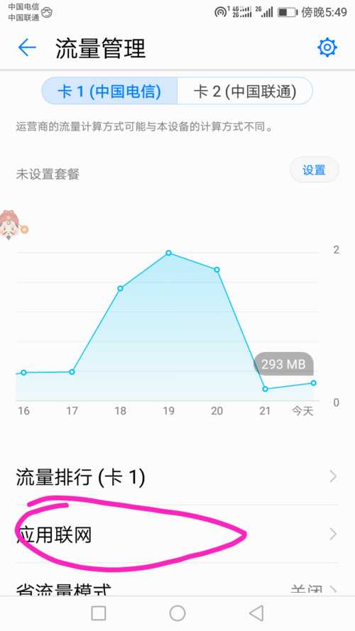 手機怎么禁用APP應用使用4G數據聯網
