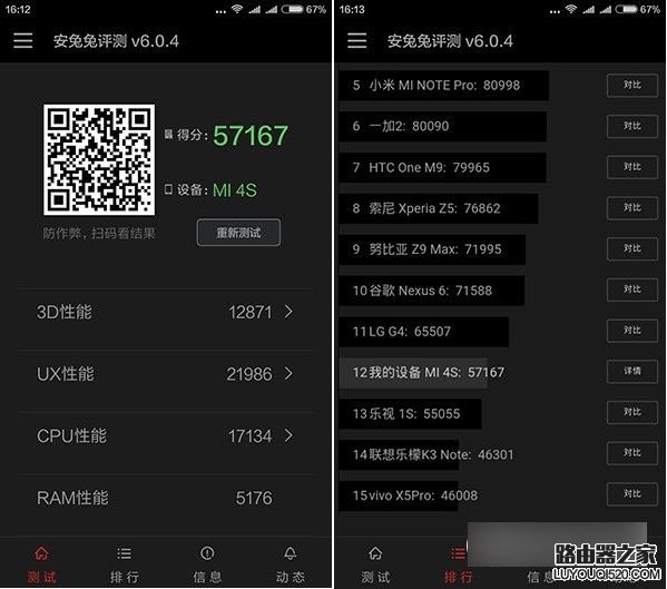 小米4S跑分多少 小米4S與小米5跑分對比
