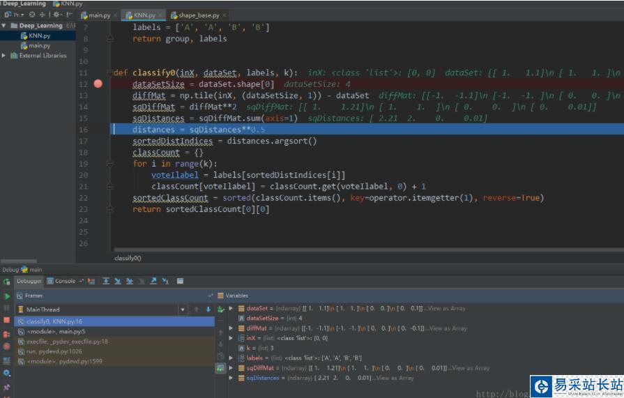 Python在pycharm中的調試debug