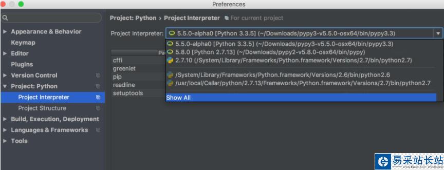 PyCharm PyPy解釋器的配置
