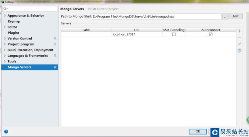 pycharm mongodb配置及可視化設置
