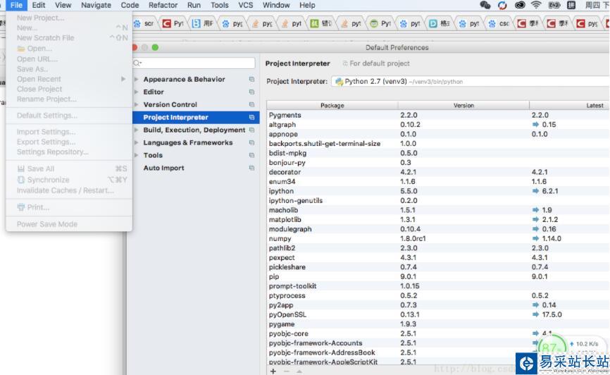 pycharm python切換解釋器失敗