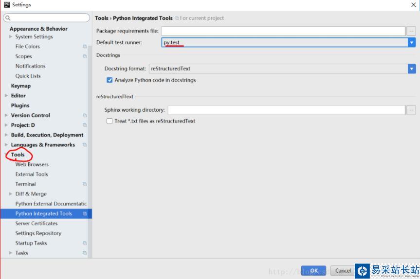 pycharm 解除默認unittest模式