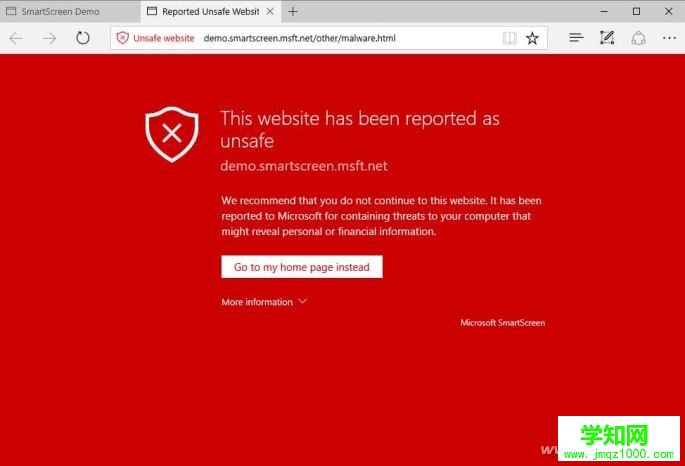 Win10瀏覽器Edge如何避免訪問惡意網站 武林網
