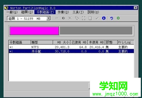 PQ8.05硬盤分區圖文教程 步驟4