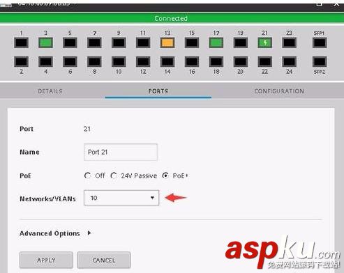 Unifi,Switch,交換機,vlan,trunk口