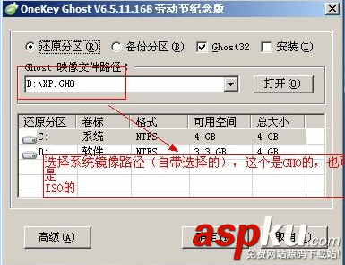 一鍵ghost,onekeyghost,安裝系統