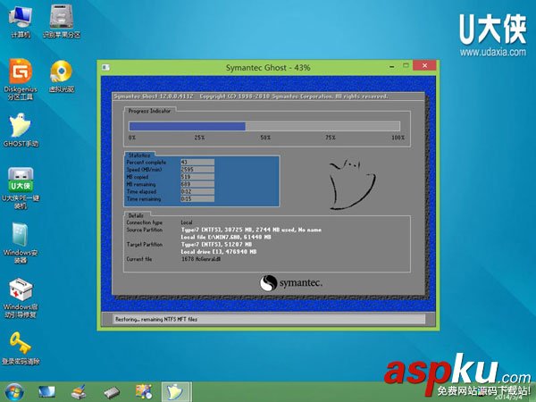 U盤,win8PE,安裝win7