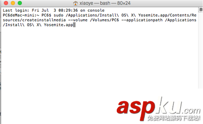 u盤,osx10.10.4