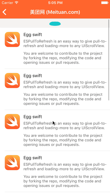 swift,下拉刷新,ios,swift上拉加載