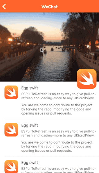 swift,下拉刷新,ios,swift上拉加載