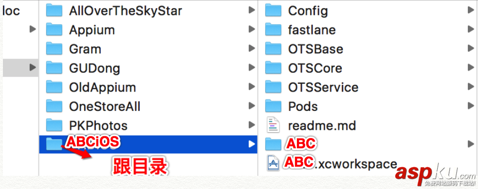 swift,xcworkspace,多項目管理