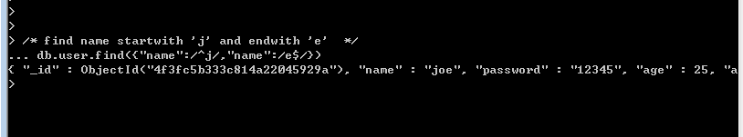 MongoDB,增刪查改