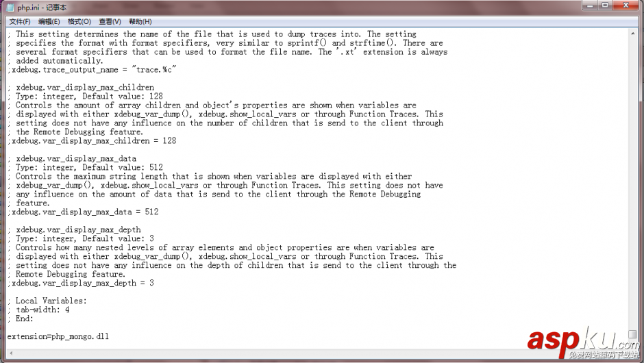 Windows下安裝PHP的MongoDB驅動