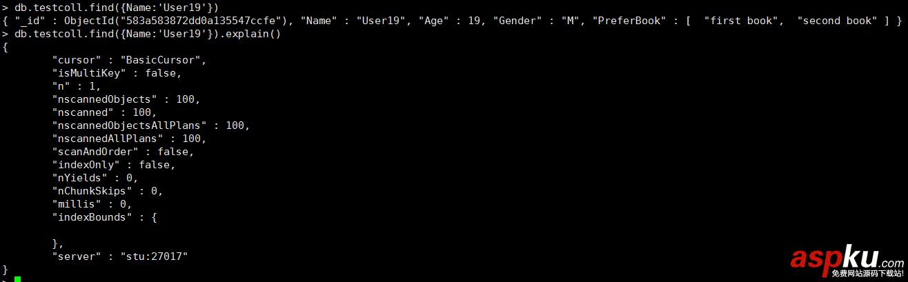 數據庫索引詳解,mongodb,index詳解,索引