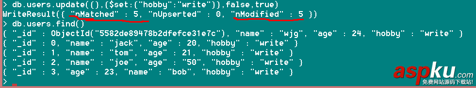MongoDB,創建,更新,刪除