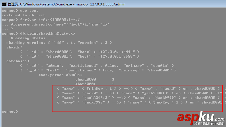 MongoDB,分片技術
