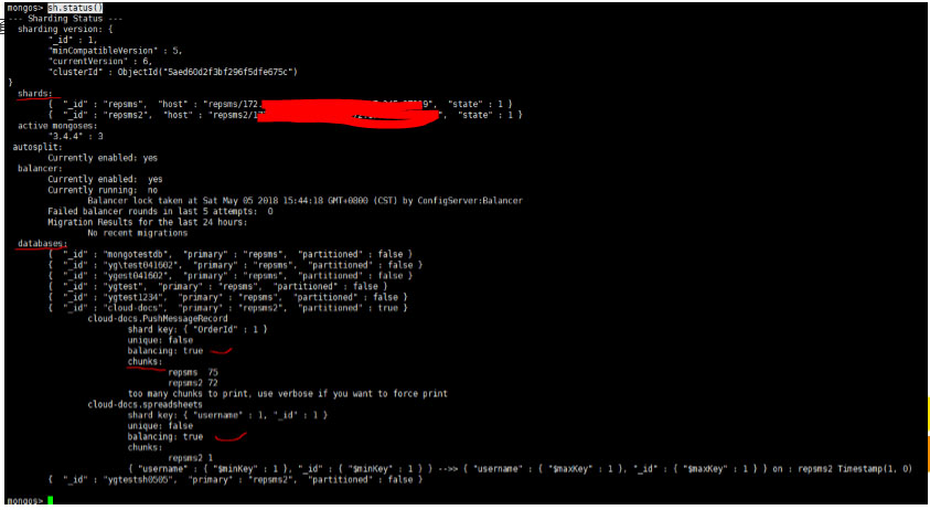 MongoDB,分片,部署,維護