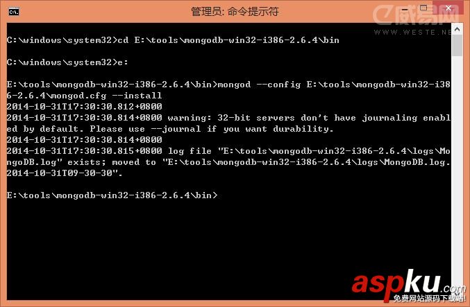 MongoDB,MongoDB安裝,Windows