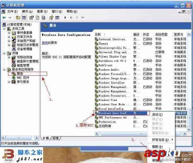 自動啟動,WZC服務,無法上網