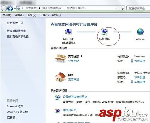 網絡連接,多重網絡