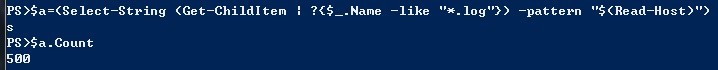 PowerShell,多個文件中檢索關鍵字